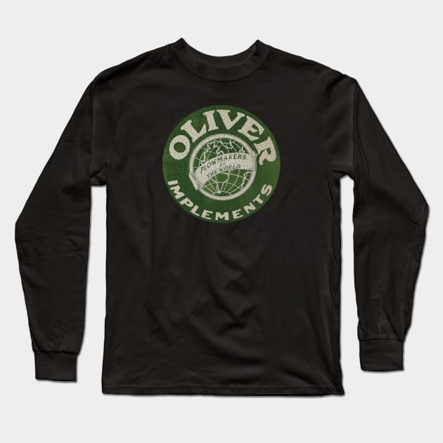 Oliver Farm Impliments Long Sleeve T-Shirt by Midcenturydave